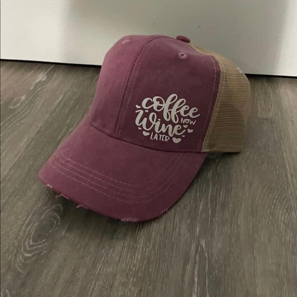 NEW! Maroon and Khaki mesh back hat. - Picture 1 of 1